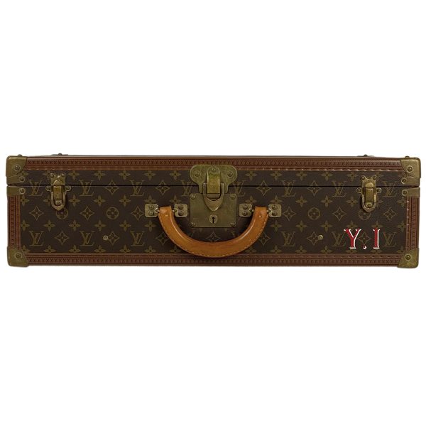 1000068404009 14 Louis Vuitton Visten 65 Travel Case Trunk Monogram Brown