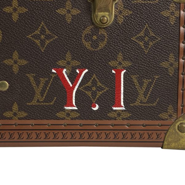 1000068404009 18 Louis Vuitton Visten 65 Travel Case Trunk Monogram Brown