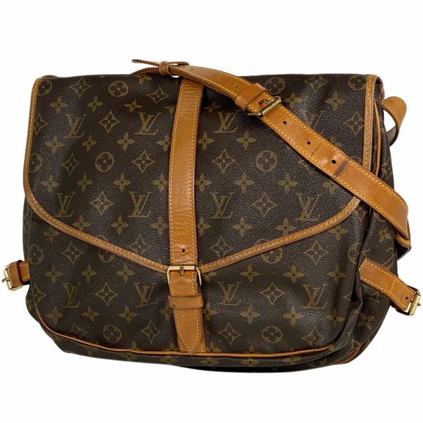 1000068441233 11 Louis Vuitton Saumur 35 Crossbody Shoulder Bag Monogram Brown