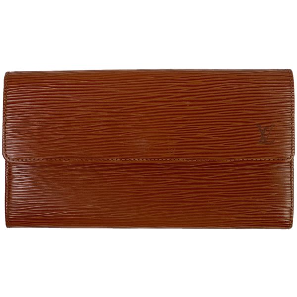 1000068445156 11 Louis Vuitton Pochette Porte Monet Bifold Wallet Epi Kenya Brown