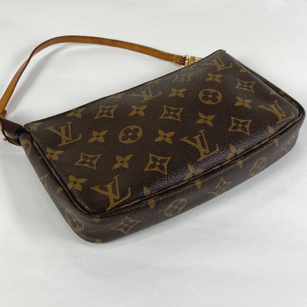 1000068459627 12 Louis Vuitton Pochette Accessoire Makeup Pouch Monogram Brown