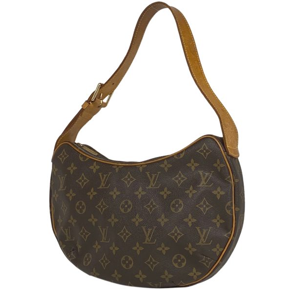 1000068471674 11 Louis Vuitton Croissant MM Shoulder Bag Monogram Brown