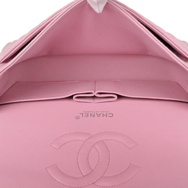 1000068472756 14 Chanel Matelasse W Flap Chain Shoulder Bag Coco Mark Jersey Pink