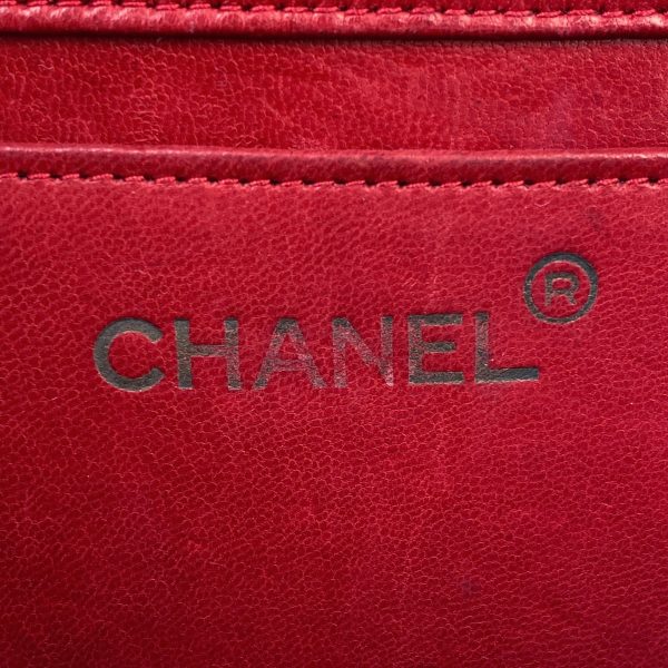 1000068587955 25 Chanel Coco Mark Chain Shoulder Bag Full Flap Shoulder Bag Lizard Red