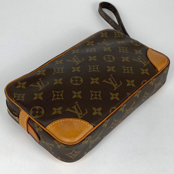 1000068609091 12 Louis Vuitton Dragonne GM Clutch Bag Brown