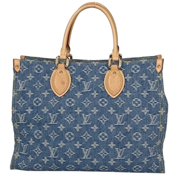 1000068702150 13 Louis Vuitton On the Go MM Shoulder Bag Monogram Denim Blue