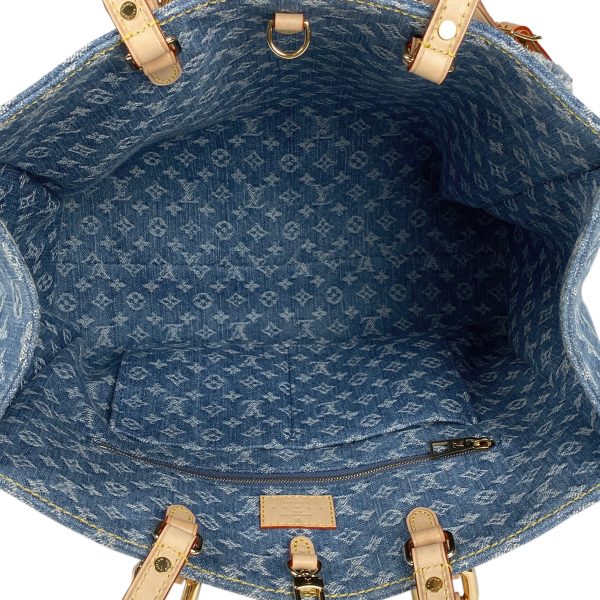 1000068702150 21 Louis Vuitton On the Go MM Shoulder Bag Monogram Denim Blue