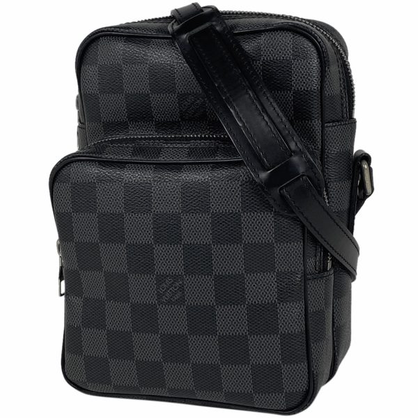 1000068702204 11 Louis Vuitton Rem Crossbody Shoulder Bag Damier Graphite Black