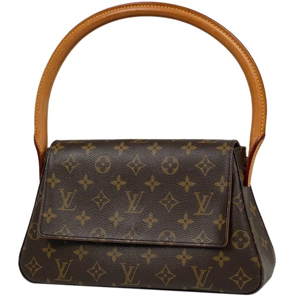 1000068710209 11 Louis Vuitton Mini Looping One Shoulder Handbag Monogram Brown