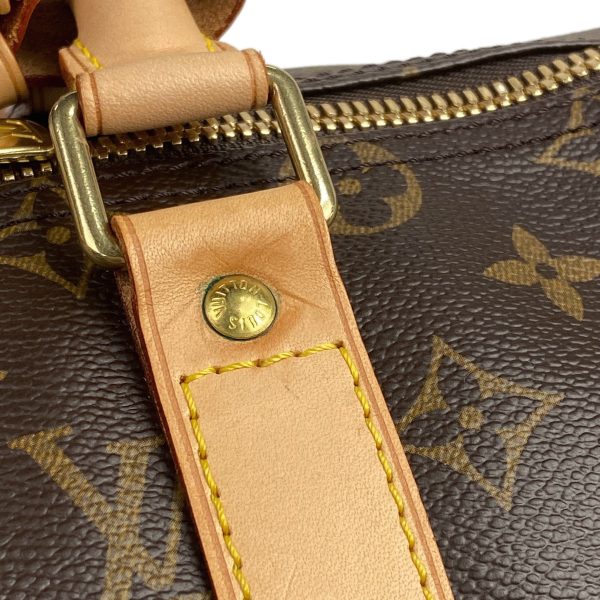 1000068752209 15 Louis Vuitton Keepall Bandouliere 45 Travel Boston Bag Monogram Brown