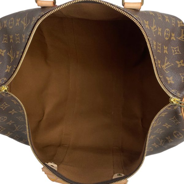 1000068754678 18 Louis Vuitton Keepall Bandouliere 50 Travel Boston Bag Monogram Brown