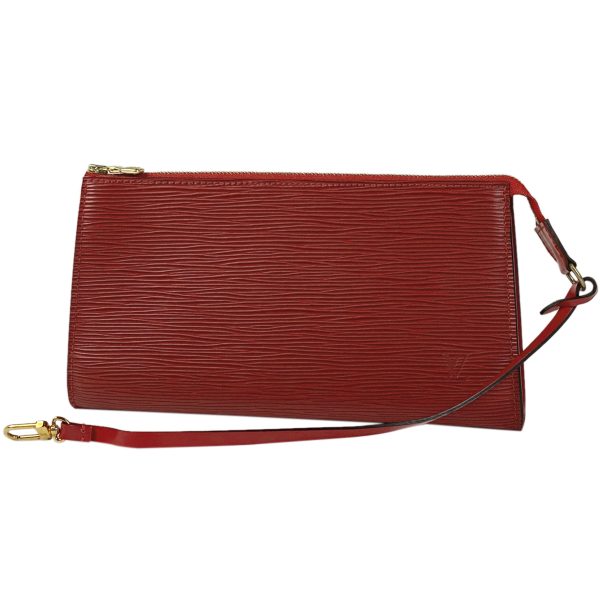 1000068830747 11 Louis Vuitton Pochette Accessoire Epi Cosmetic Handbag Red