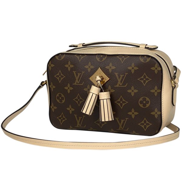 1000068855771 11 Louis Vuitton Saintonge Shoulder Bag Monogram Brown Creme