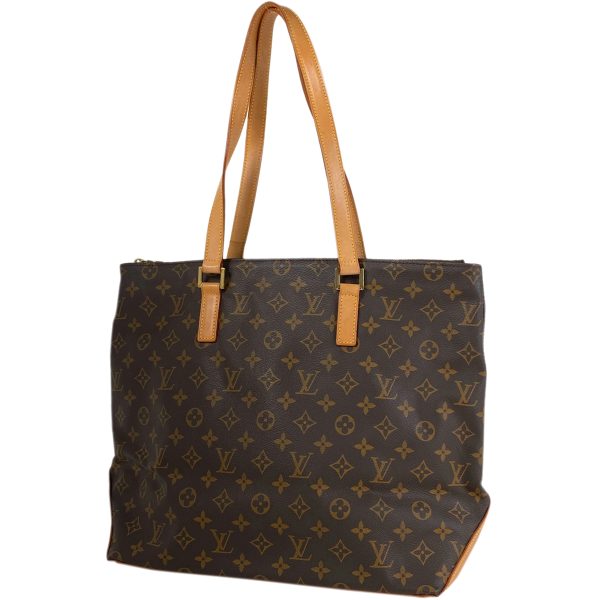 1000068941825 11 Louis Vuitton Hippo Mezzo Monogram Shoulder Tote Bag Brown