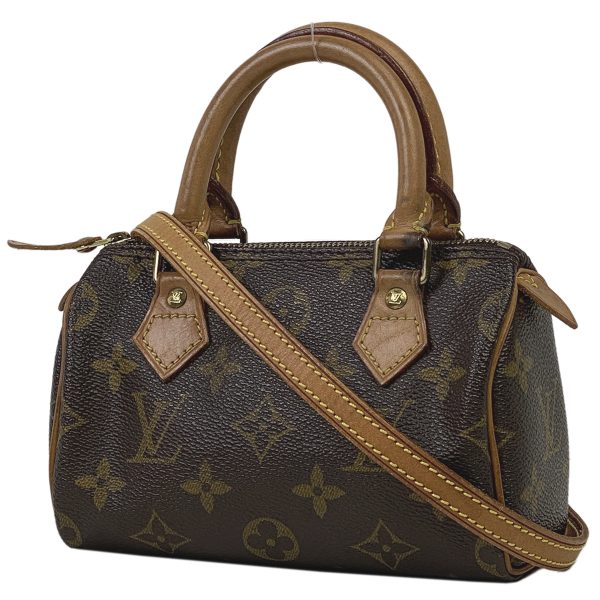 1000068950582 11 Louis Vuitton Mini Speedy 2WAY Shoulder Bag Monogram Brown