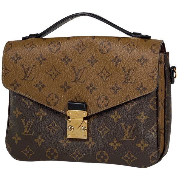 1000069041289 11 Louis Vuitton Pochette Metis MM Shoulder Bag Monogram Reverse Brown