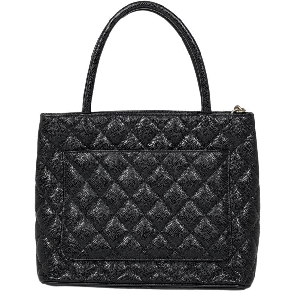 1000069058140 13 Chanel Reproduction Tote Handbag Tote Bag Caviar Skin Black