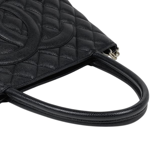 1000069058140 18 Chanel Reproduction Tote Handbag Tote Bag Caviar Skin Black