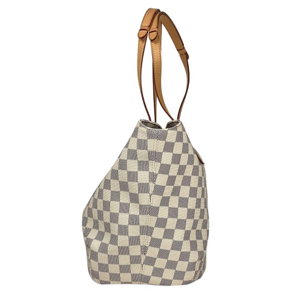 1000069059819 12 Louis Vuitton Sarina PM Shoulder Bag Damier Azur White