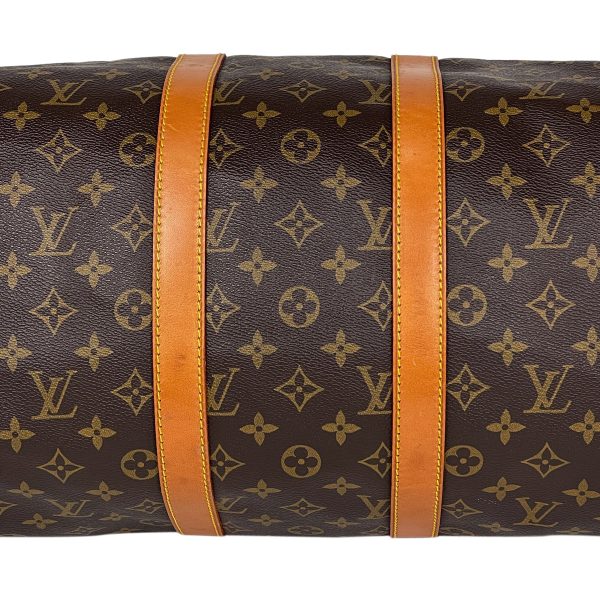 1000069106216 12 Louis Vuitton Keepall Bandouliere 45 Travel Boston Bag Monogram Brown