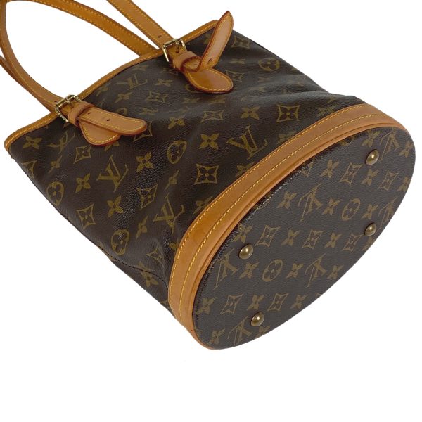 1000069124852 12 Louis Vuitton Petit Bucket PM Tote Bag Monogram Brown