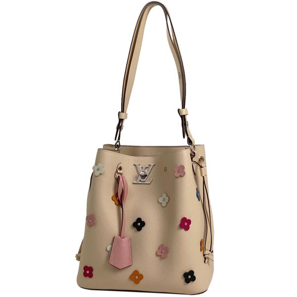 1000069236067 11 Louis Vuitton Flower Tote Shoulder Bag Beige