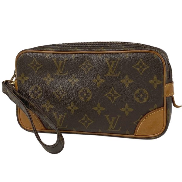 1000069244062 11 Louis Vuitton Marly Dragonne Clutch Bag Monogram Brown