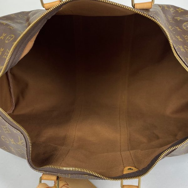 1000069257185 17 Louis Vuitton Keepall 55 Travel Bag Monogram Brown