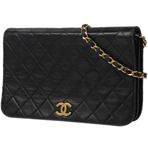 1000069258090 11 Gucci GG Marmont Quilted Chain Wallet Black