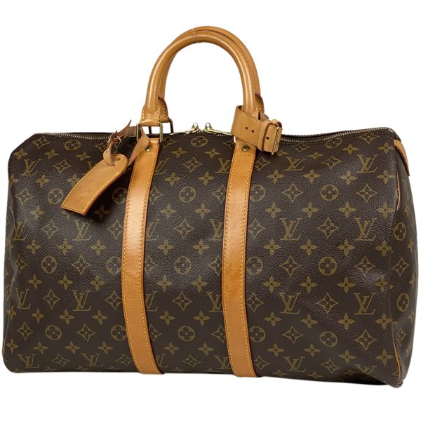 1000069295064 11 Louis Vuitton Keepall 45 Handbag Travel Bag Monogram Brown