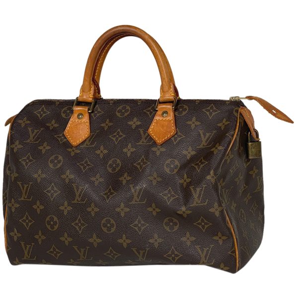 1000069324429 11 Louis Vuitton Speedy 30 Boston Bag Monogram Brown