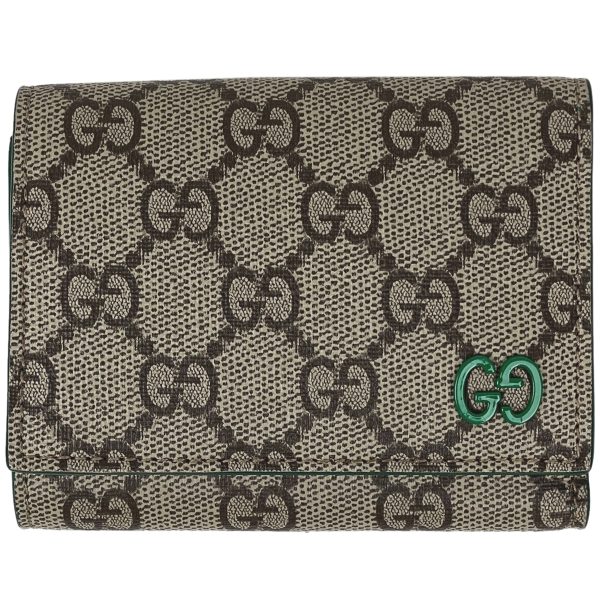 1000069368614 11 Gucci GG Pattern Tri fold Wallet GG Supreme Beige