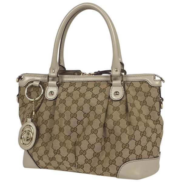 1000069383600 11 Gucci GG Pattern Sookie Handbag GG Canvas Beige