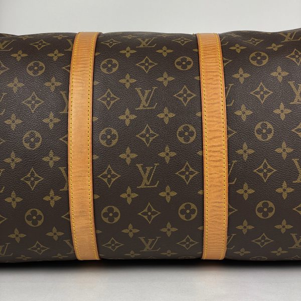 1000069401472 12 Louis Vuitton Keepall 55 Monogram Brown