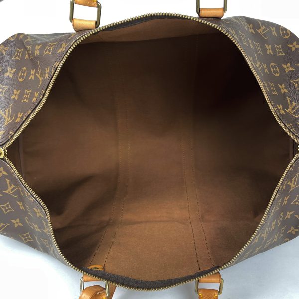 1000069401472 17 Louis Vuitton Keepall 55 Monogram Brown