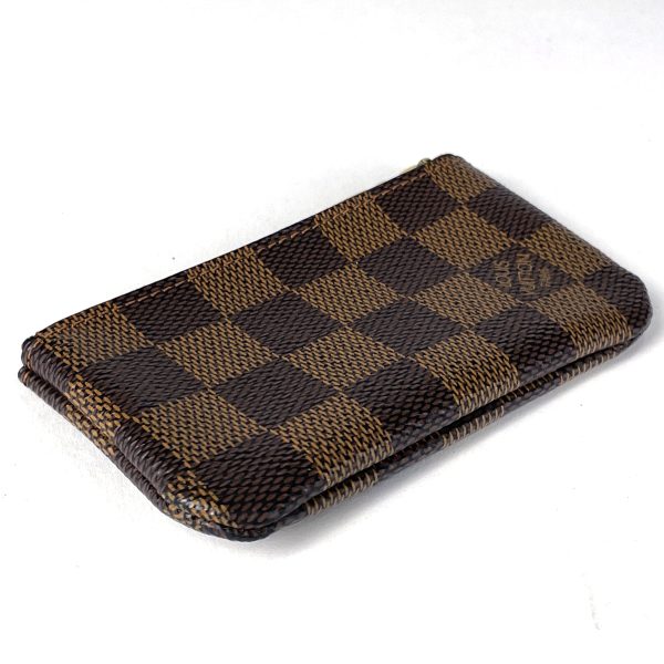 1000069411556 12 Louis Vuitton Pochette Clé Key Holder Coin Case Damier Brown