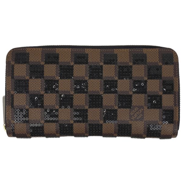 1000069419293 11 Louis Vuitton Zippy Wallet Damier Payette Sequin Brown