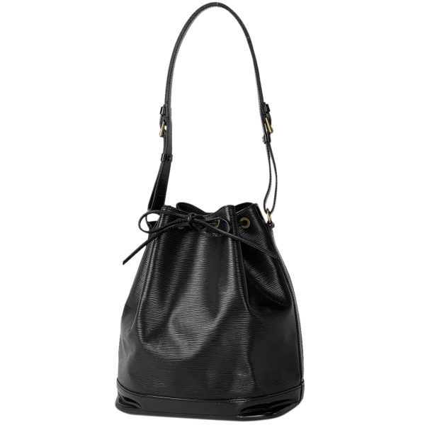 1000069521422 11 Louis Vuitton Noe Drawstring Shoulder Bag Epi Black