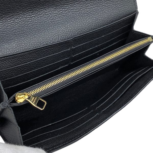 1000069524027 16 Louis Vuitton Portefeuille Sarah Bicolor Monogram Empreinte Long Wallet Black