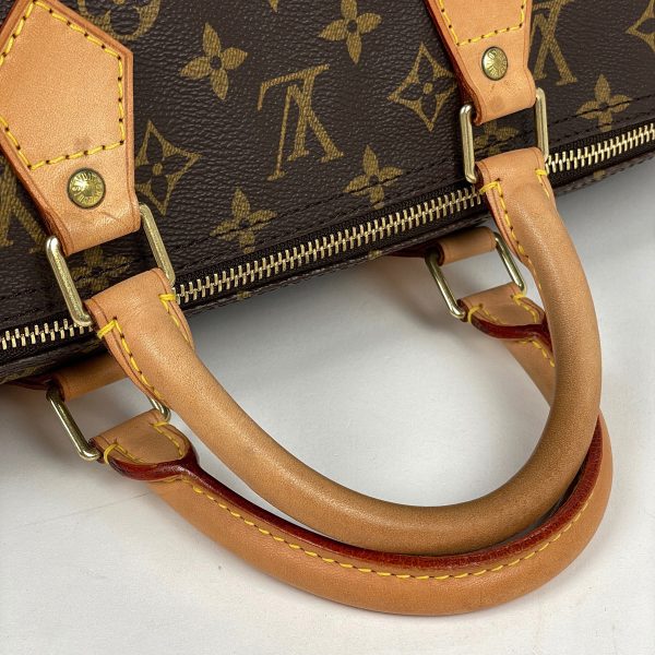 1000069529046 16 Louis Vuitton Speedy 40 Monogram Boston Bag Brown