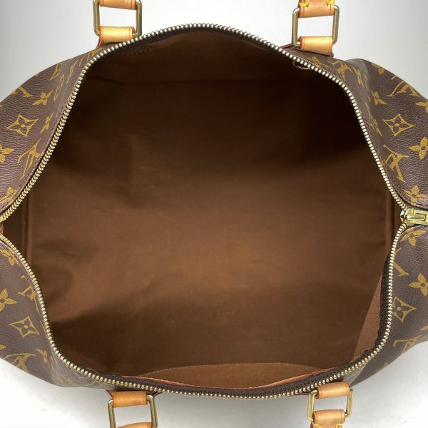 1000069529046 18 Louis Vuitton Speedy 40 Monogram Boston Bag Brown