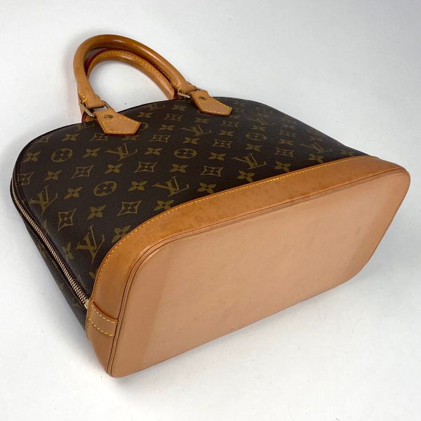 1000069529848 12 Louis Vuitton Alma Monogram Handbag Brown