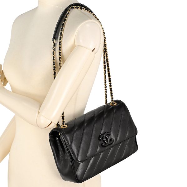 1000069625052 15 Chanel Coco Mark Chain Shoulder Bag CC Crossbody Shoulder Bag Leather Black