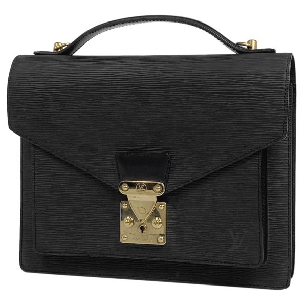 1000069631398 11 Louis Vuitton Monceau Handbag Epi Black