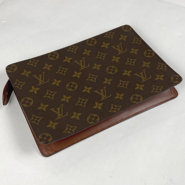 1000069649270 12 Louis Vuitton Pochette Homme Monogram Clutch Bag Brown