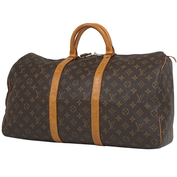 1000069654946 11 Louis Vuitton Keepall 50 Travel Business Boston Bag Monogram Brown