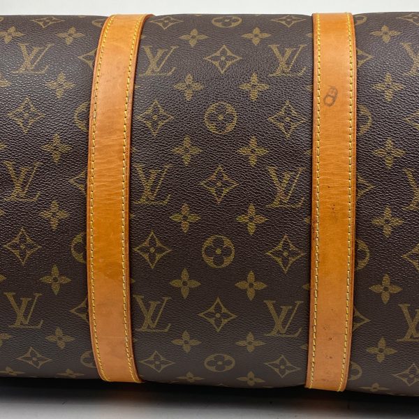 1000069654946 12 Louis Vuitton Keepall 50 Travel Business Boston Bag Monogram Brown