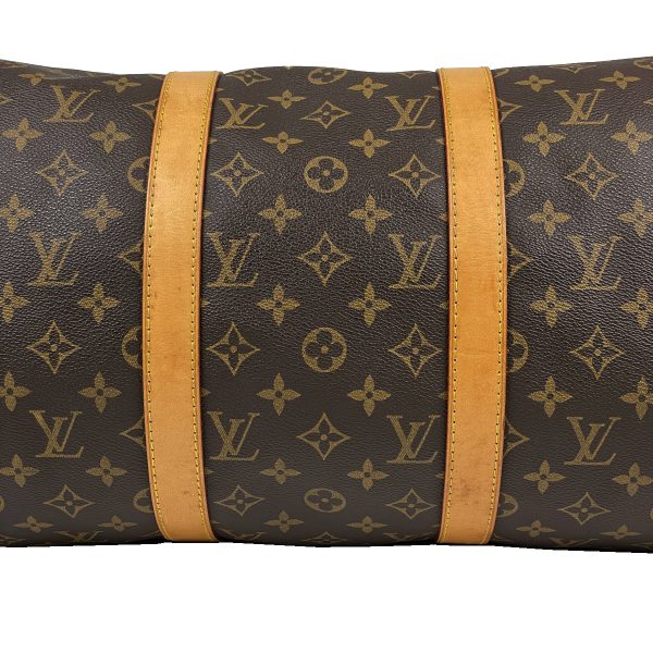 1000069660060 12 Louis Vuitton Keepall Bandouliere Travel Bag Monogram Brown