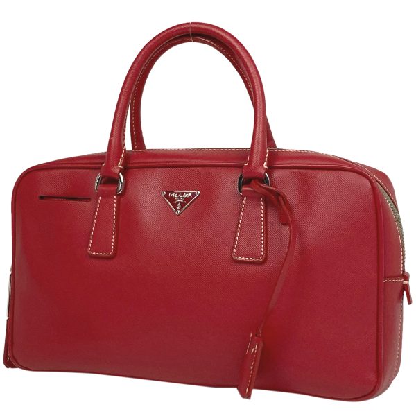 1000069664310 11 Prada Saffiano Leather Handbag Red