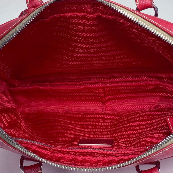 1000069664310 17 Prada Saffiano Leather Handbag Red